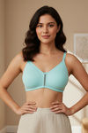 Zivame Double Layered Non Wired 3/4th Coverage Bra - Aruba Blue — thumbnail 3